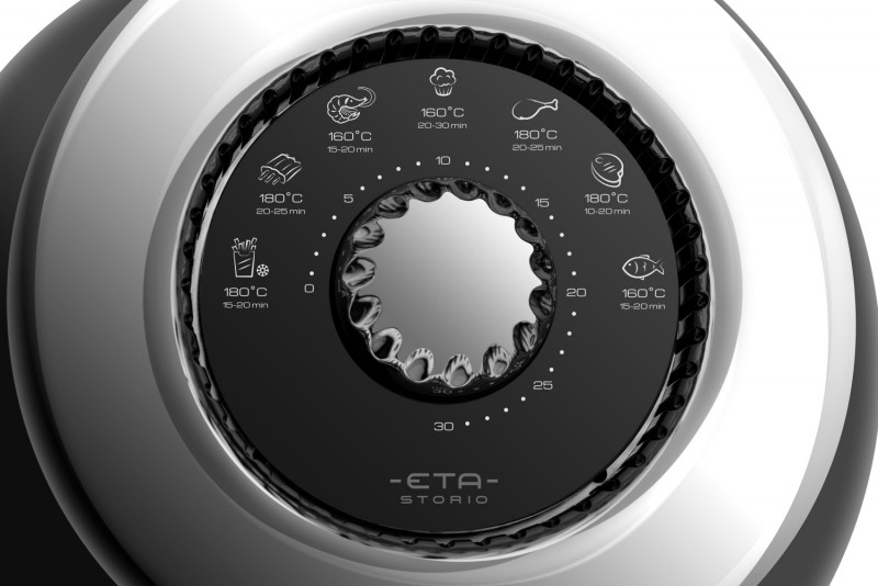 Friteuza cu aer fierbinte ETA Storio 6172 90020, 1350 W, 3 litri, 80-200 ° C, design retro, negru [7]