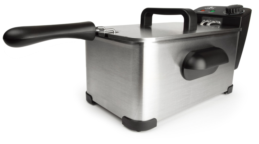 Friteuza cu ulei LENTZ 10200, 3 litri, 2000 W, termostat cu reglare continua 150-190°, otel inoxidabil [2]