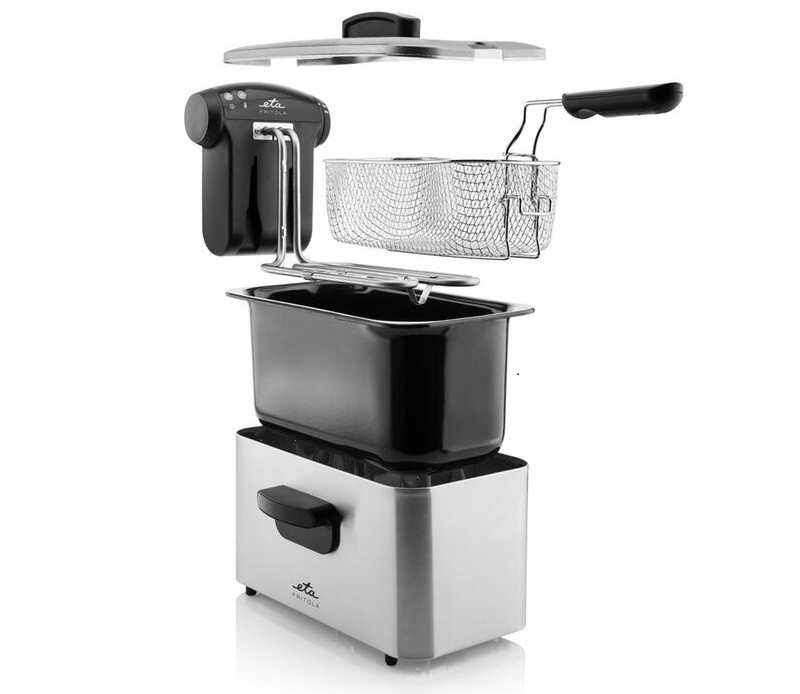 Friteuza ETA Fritola 3172, 2000W, 3 litri, otel inoxidabil, control temperatura 150-190 °C [3]
