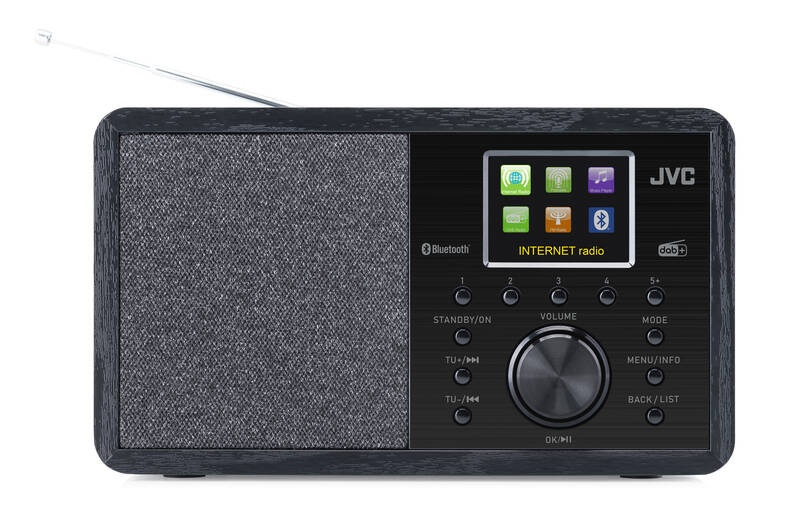 Internet radio JVC RA-E814B, 5W RMS, tuner DAB+/FM, Bluetooth, ecran color 2,4 inch, negru [2]