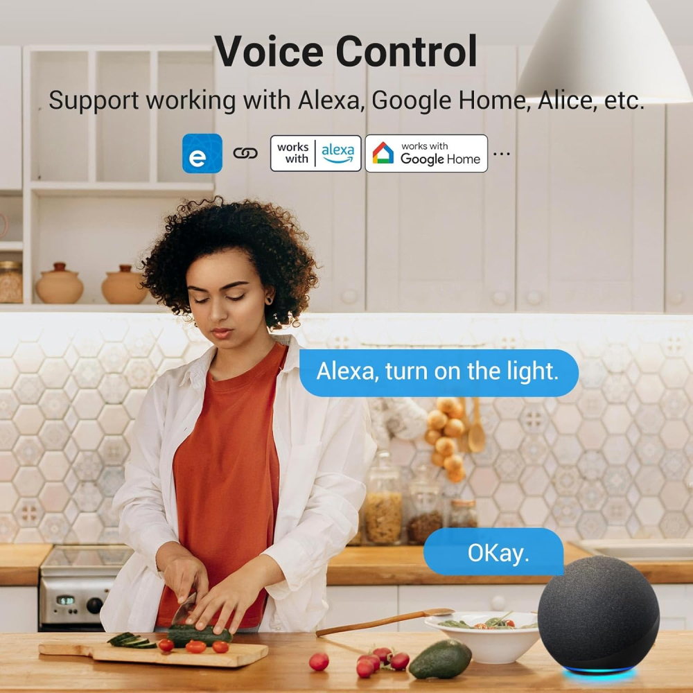 Intrerupator inteligent Sonoff ZBM5-3C-80W, Zigbee, 3 canale, 10A [6]