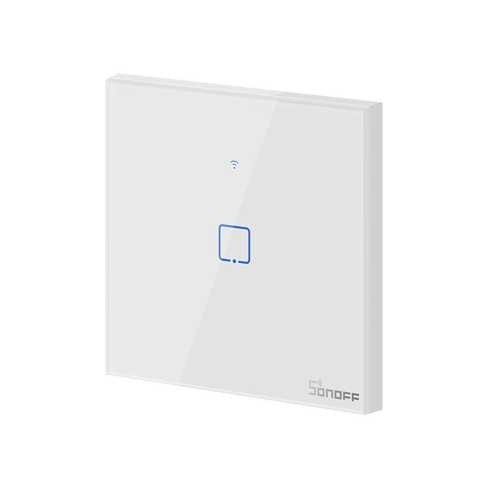 Intrerupator Smart  cu Touch Wifi + RF 433 Sonoff T1 EU TX, 1 canal [2]