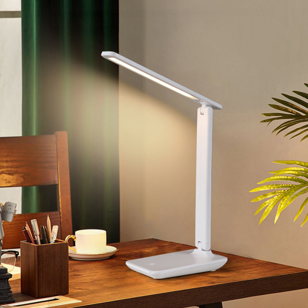 Lampa de birou LED Home DK-R08, Acumulator 1200mAh, Control touch, 3 moduri, Incarcare USB, 4.5W [4]