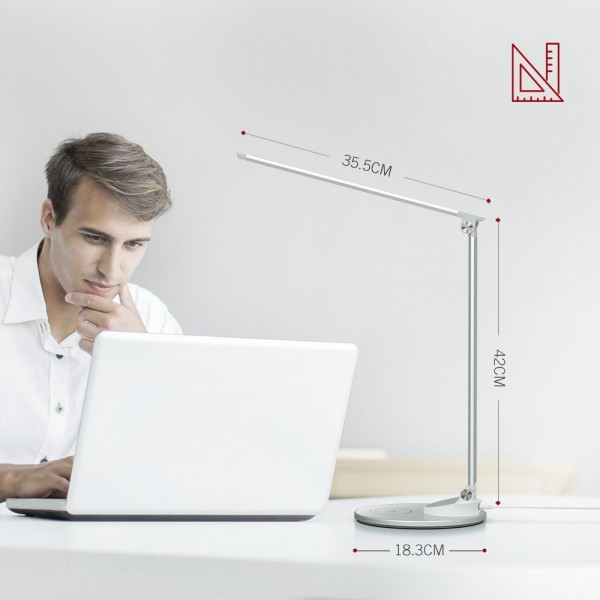 Lampa de birou LED TaoTronics TT-DL69, protectie ochi, control touch, Incarcare Telefon Wireles si USB [3]