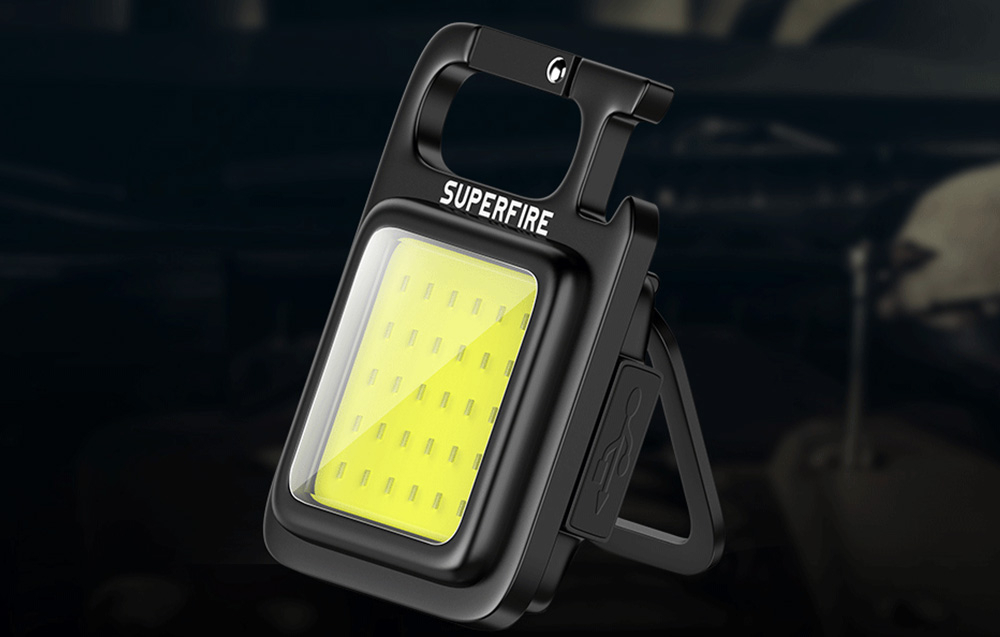 Lanterna de buzunar tip breloc Superfire MX16, 600lm, 500mAh, USB C [3]