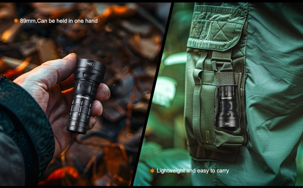 Lanterna LED  Godfire TN05, 20W, 1600lm, 362m, IP55, magnet, USB-C, 5 moduri, Lumina de urgenta [7]