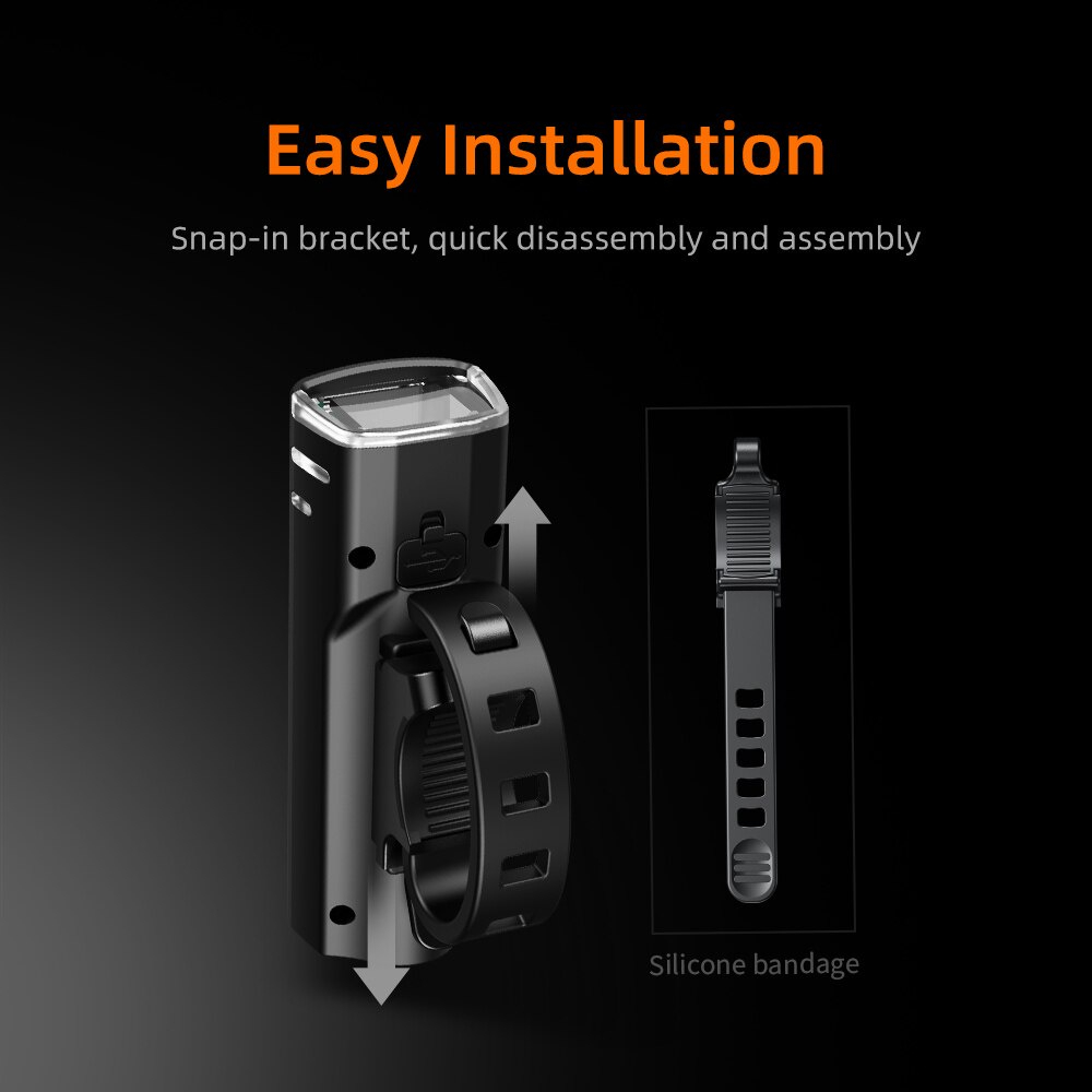 Lanterna LED pentru bicicleta Supfire BL10, Luminazitate automata, 90m, acumulator 1500 mAh, USB [4]