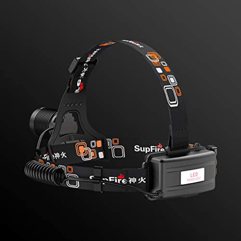 Lanterna LED pentru cap Superfire HL53, Zoom, 180lm, 400m, 2 2000mAh, incarcare USB [3]