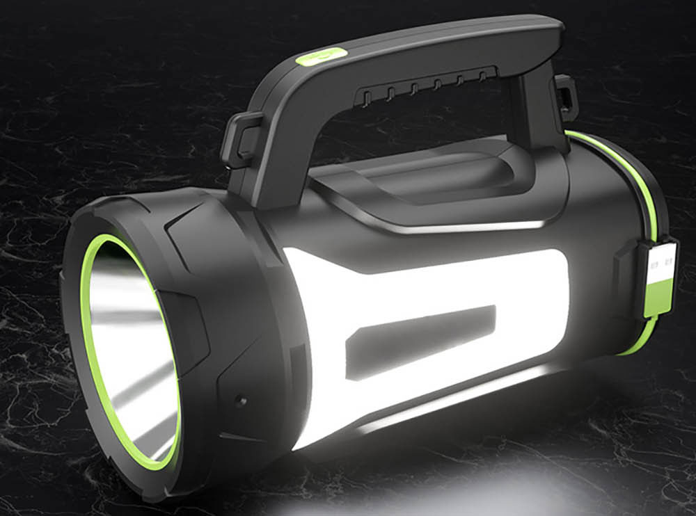 Lanterna LED Superfire M15, USB, 550lm, 400m, PowerBank, incarcare USB, 6000mAh, lumina rosie [3]