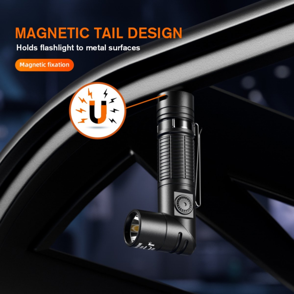 Lanterna Multifunctionala LED Supfire G19-S, USB-C, 360lm, 160m, prindere magnetica [6]