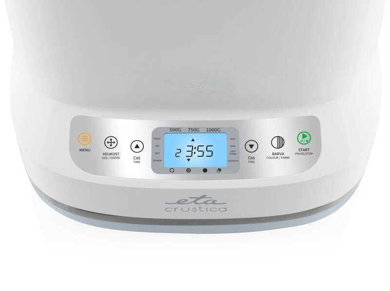 Masina de facut paine ETA 4150 90000 Crustica, 550 W, 1 Kg, 12 programe, temporizator, mentinere la cald, alba [4]