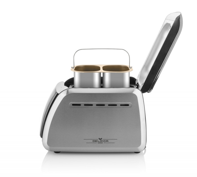 Masina de facut paine ETA Delicca II Max 7149 90040, 850W, 16 programe, capacitate 1,5 kg, otel inoxidabil [5]