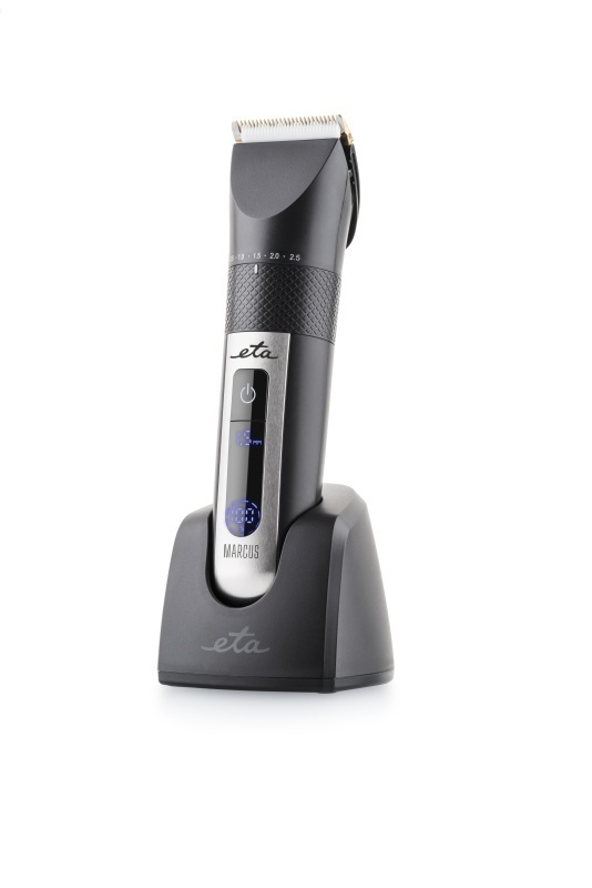 Masina de tuns fara fir ETA Marcus 9341 90000, Baterie Li-Ion 3.7 V, 6 piepteni, afisaj LED, negru [2]