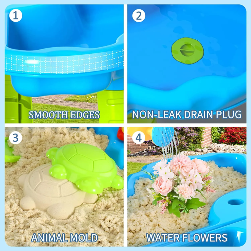 Masuta de joaca Rovo J9125 pentru apa si nisip, accesorii incluse [2]