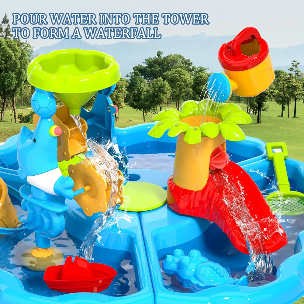 Masuta de joaca Rovo J9125 pentru apa si nisip, accesorii incluse [6]