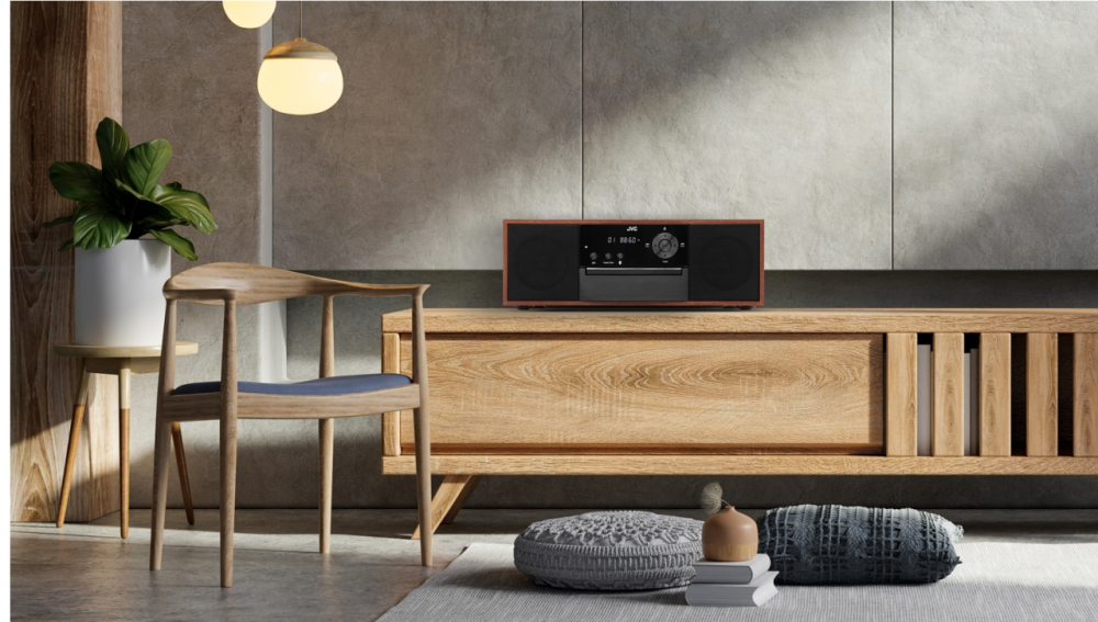 Microsistem audio JVC RD-E761, 16 W, Bluetooth, FM, player CD, USB, conversie CD audio in mp3, intrare AUX, lemn [10]