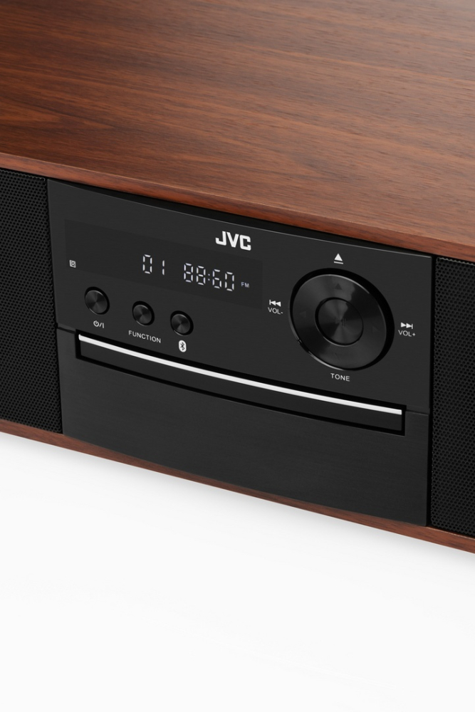 Microsistem audio JVC RD-E761, 16 W, Bluetooth, FM, player CD, USB, conversie CD audio in mp3, intrare AUX, lemn [3]