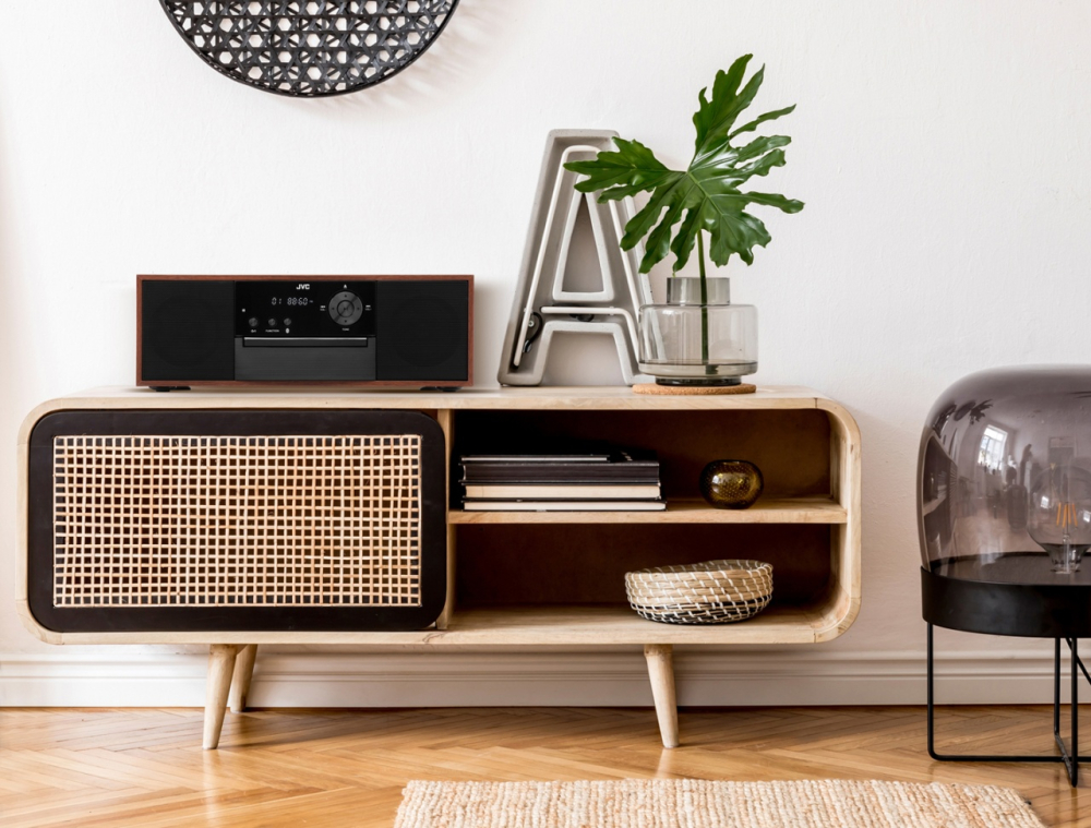 Microsistem audio JVC RD-E761, 16 W, Bluetooth, FM, player CD, USB, conversie CD audio in mp3, intrare AUX, lemn [7]