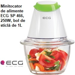 Minitocator de alimente ECG SP 466, 250W, bol de sticlă de 1L [5]