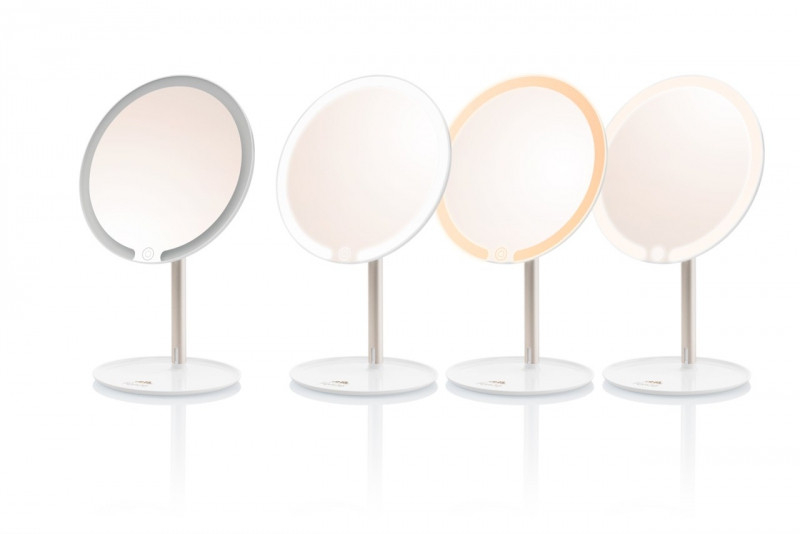 Oglinda cosmetica ETA Fenite 1353 90000, diametru 178 mm, 3 culori de iluminare, inclinare 0-90°, baterie reincarcabila 2000mAh [4]
