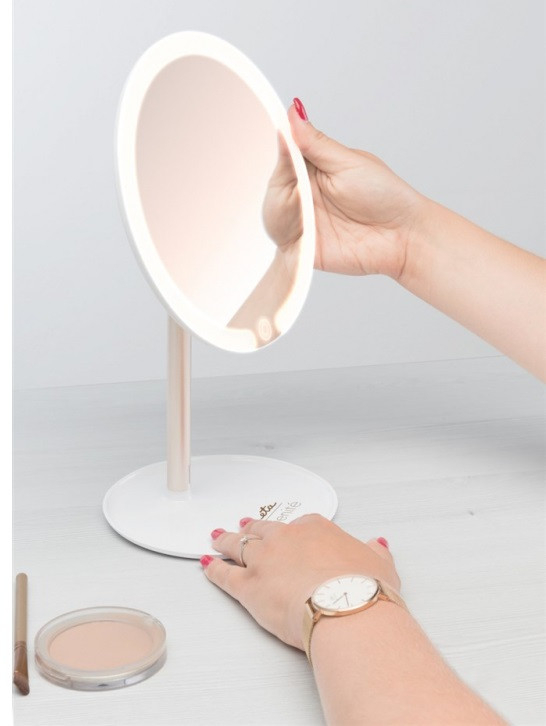 Oglinda cosmetica ETA Fenite 1353 90000, diametru 178 mm, 3 culori de iluminare, inclinare 0-90°, baterie reincarcabila 2000mAh [3]