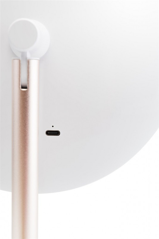 Oglinda cosmetica ETA Fenite 1353 90000, diametru 178 mm, 3 culori de iluminare, inclinare 0-90°, baterie reincarcabila 2000mAh [7]