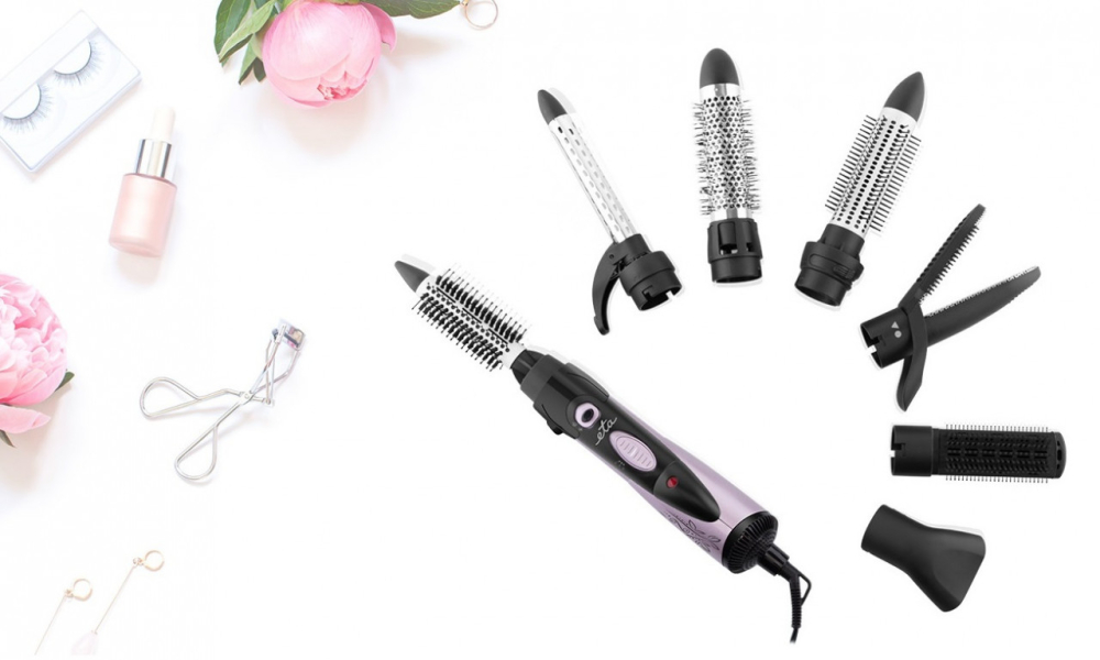 Perie ondulatoare cu aer cald si ionizare ETA Rosalia 7322, 1000 W, 7 accesorii [6]