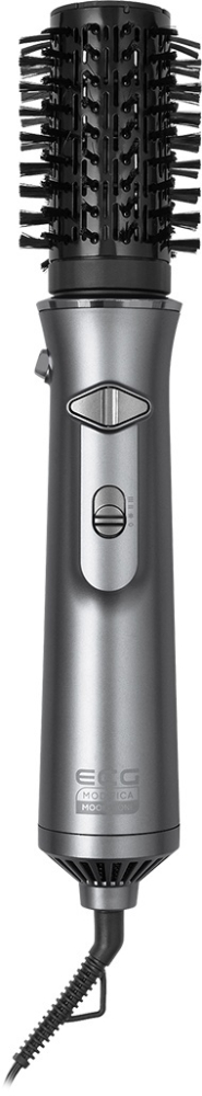 Perie rotativa cu aer cald ECG Modifica Hairbrush Moonstone, 1200 W, ionizare, 2 debite de aer, 2 nivele temperatura, gri metalic [2]