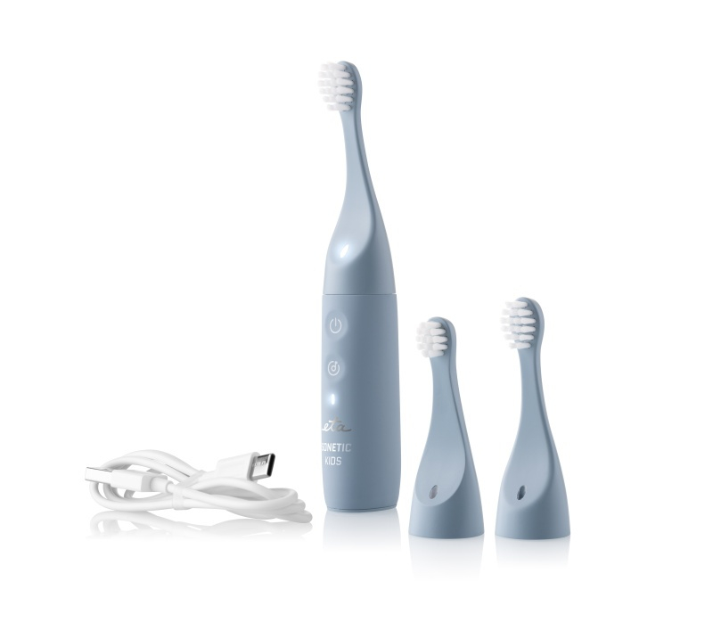 Periuta electrica sonica pentru copii ETA Sonetic Kids 1710 90000, IPX7, USB-C, baterie Li-ion 3.7 V / 350 mAh, albastru [7]