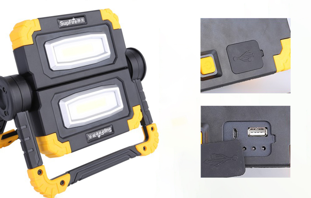 Proiector LED portabil SupFire G7, 20W, 1000lm, reincarcabil, COB, Acumulator 5000mAh [4]