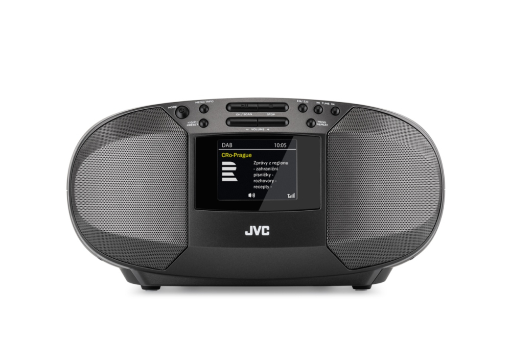 Radio cu CD JVC RD-E664B-DAB, 2x2.5W RMS, Bluetooth, USB, afisaj LCD, ceas, telecomanda, negru [2]