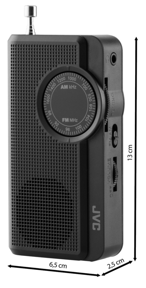 Radio portabil JVC RA-E311B, analog, mufa Jack 3.5 mm pentru casti, negru [7]