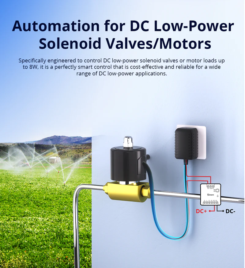 Releu Smart Wifi Sonoff MINI-D, 2A, 1 canal, contact uscat AC-DC, Matter [3]