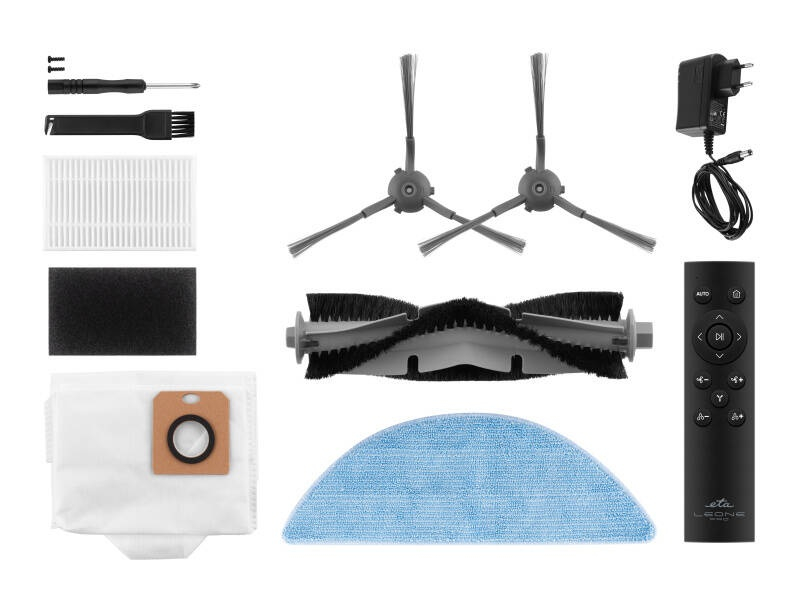 Robot aspirator si mop ETA Leone Pro 6244 90000, baterie Li-Ion 14.4 V/ 5200 mAh, Wi-Fi, navigatie laser, motor digital, alb [9]