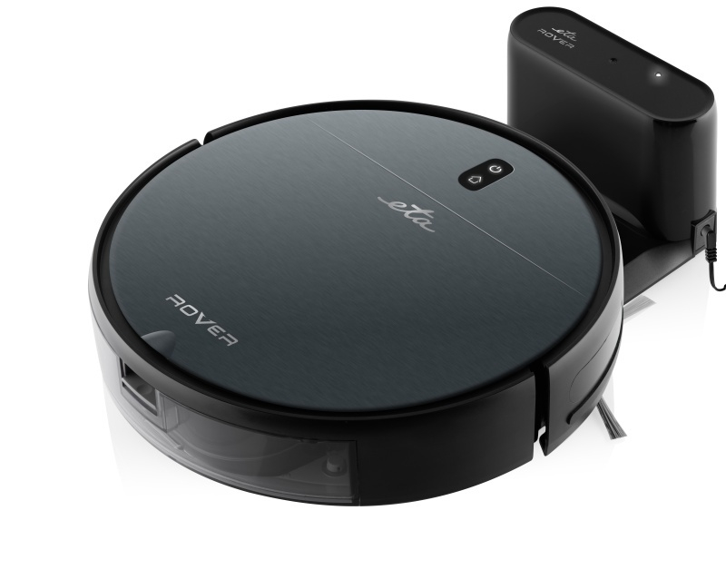 Robot aspirator si mop ETA Rover 1248 90010, Li-Ion 14.4 V/ 2600 mAh, telecomanda, tehnologie SMART, gri antracit [4]