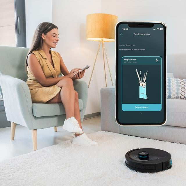 Robot de aspirare Conga 8490 Ultimate Ultra, 4 in 1, 7000 Pa, Laser, Autonomie 170 minute, 2 perii centrale, Functie mop [6]