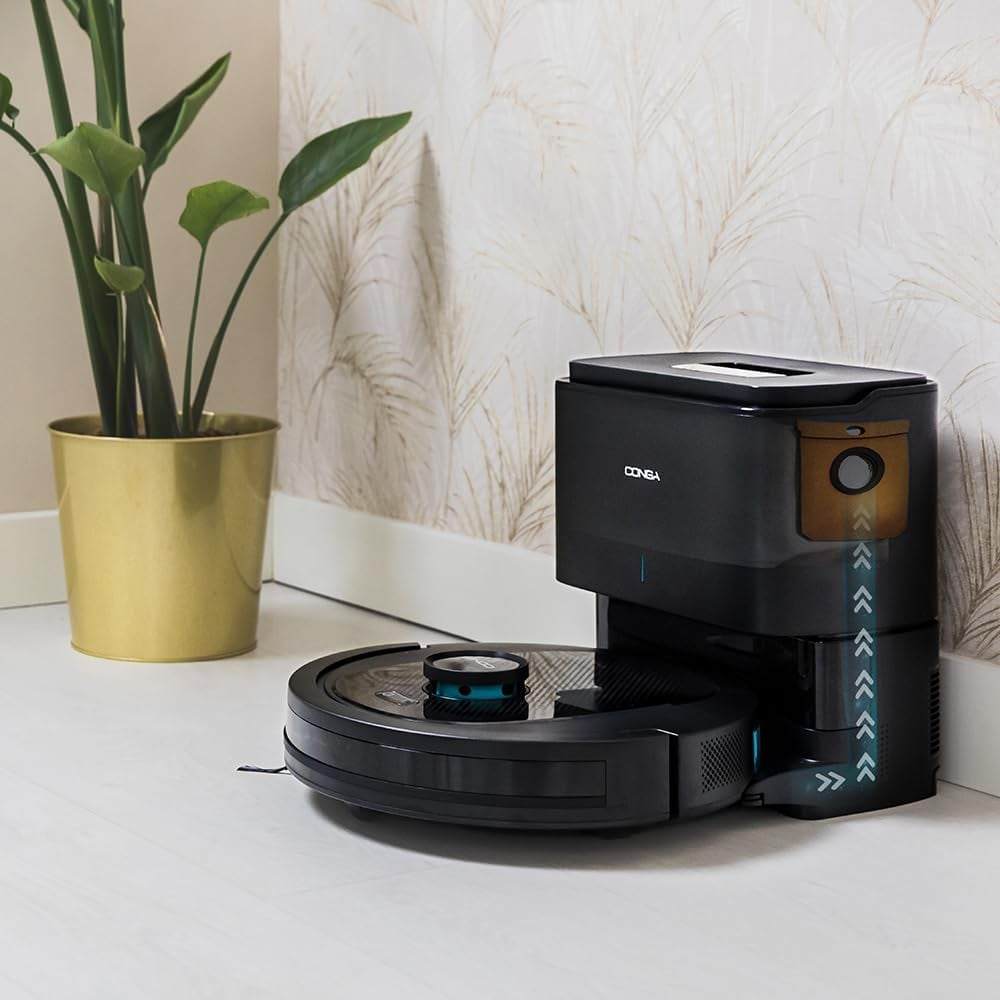 Robot de aspirare Conga 8490 Ultimate Ultra, 4 in 1, 7000 Pa, Laser, Autonomie 170 minute, 2 perii centrale, Functie mop, baza autocuratare [6]