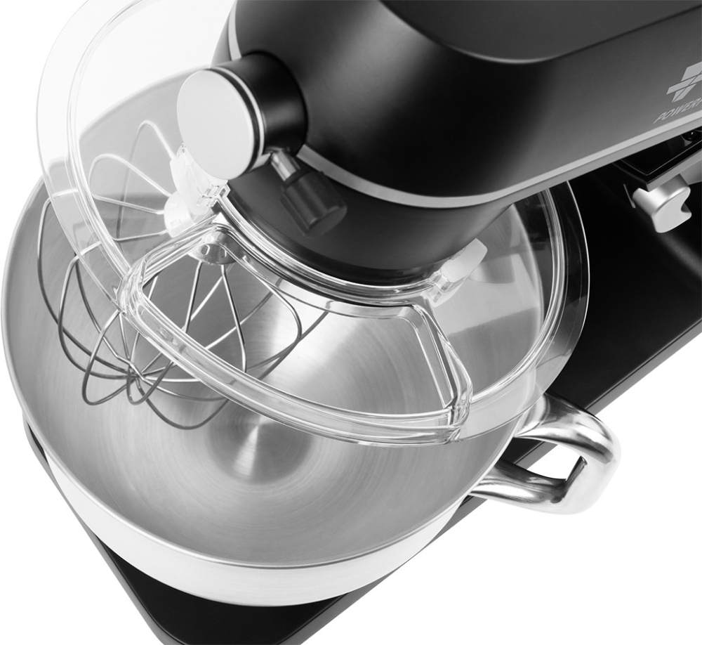 Robot de bucatarie ECG FORZA 6600 Metallo Nero, 1800 W, 6,5 litri, afisaj LED, sistem de amestecare planetar [6]