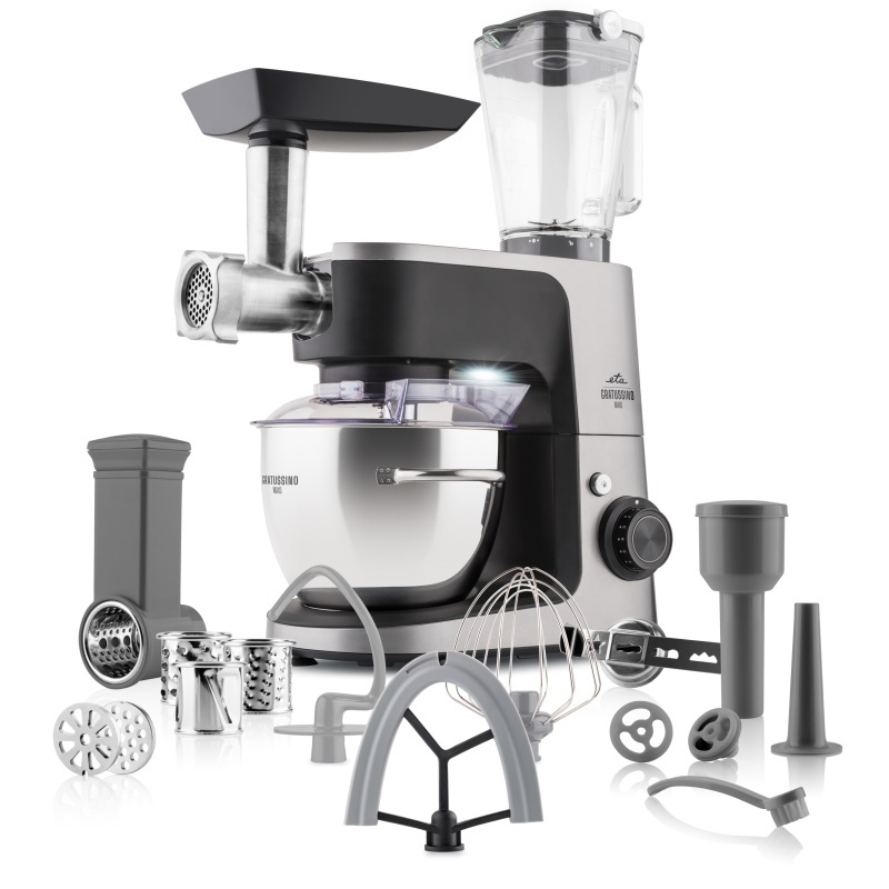 Robot de bucatarie ETA Gratussino III 3023 90020, 1200W, 4.5 litri, control continuu al vitezei + PULS, negru/gri [3]