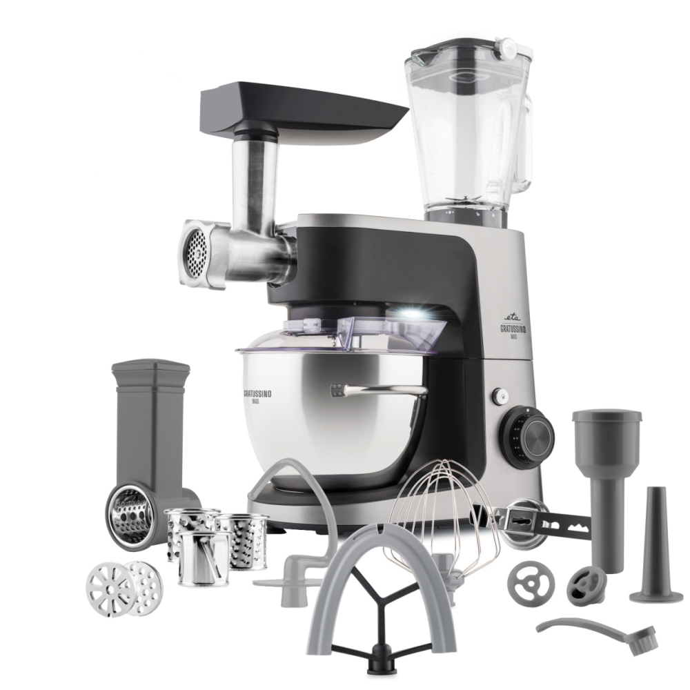Robot de bucatarie ETA Gratussino III 3023 90020, 1200W, 4.5 litri, control continuu al vitezei + PULS, negru/gri [6]