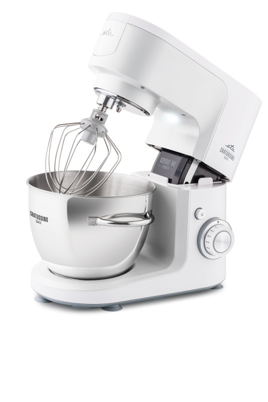 Robot de bucatarie ETA Gratussino III Smart 3023 90000, 1200 W, 4.5 litri, roti dintate metalice, gri/alb [4]