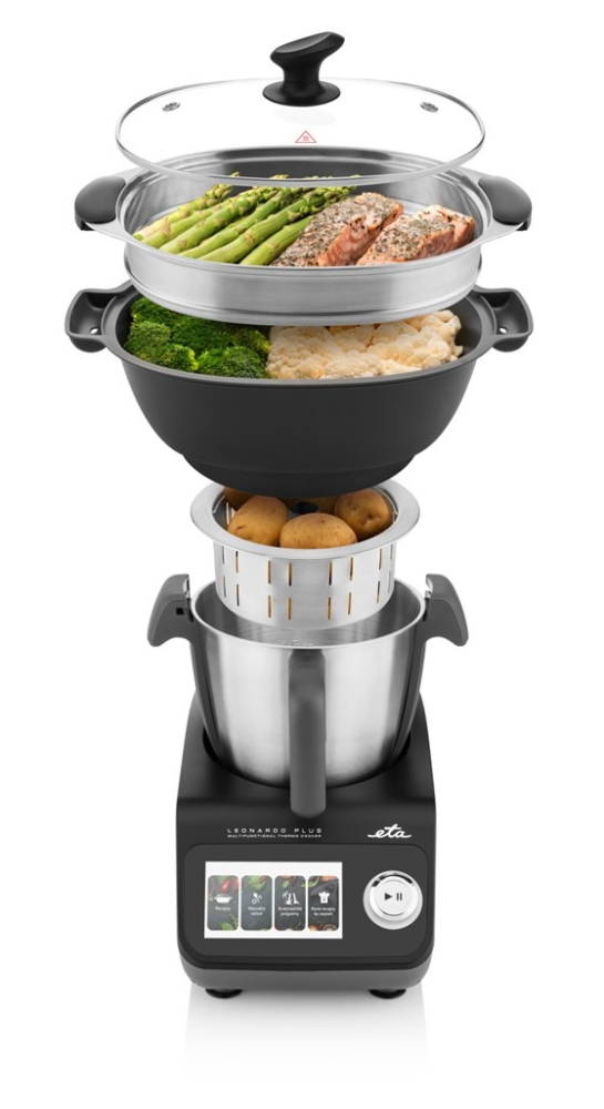 Robot de bucatarie ETA Leonardo Plus 0070 90010, 1600 W, 3.5 litri, 7 programe, negru/gri [7]