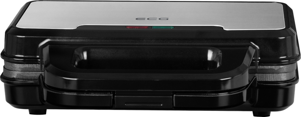 Sandwich maker ECG S 2120 Grande, 900 W, 4 sandvisuri triunghiulare, design din otel inoxidabil si plastic [2]