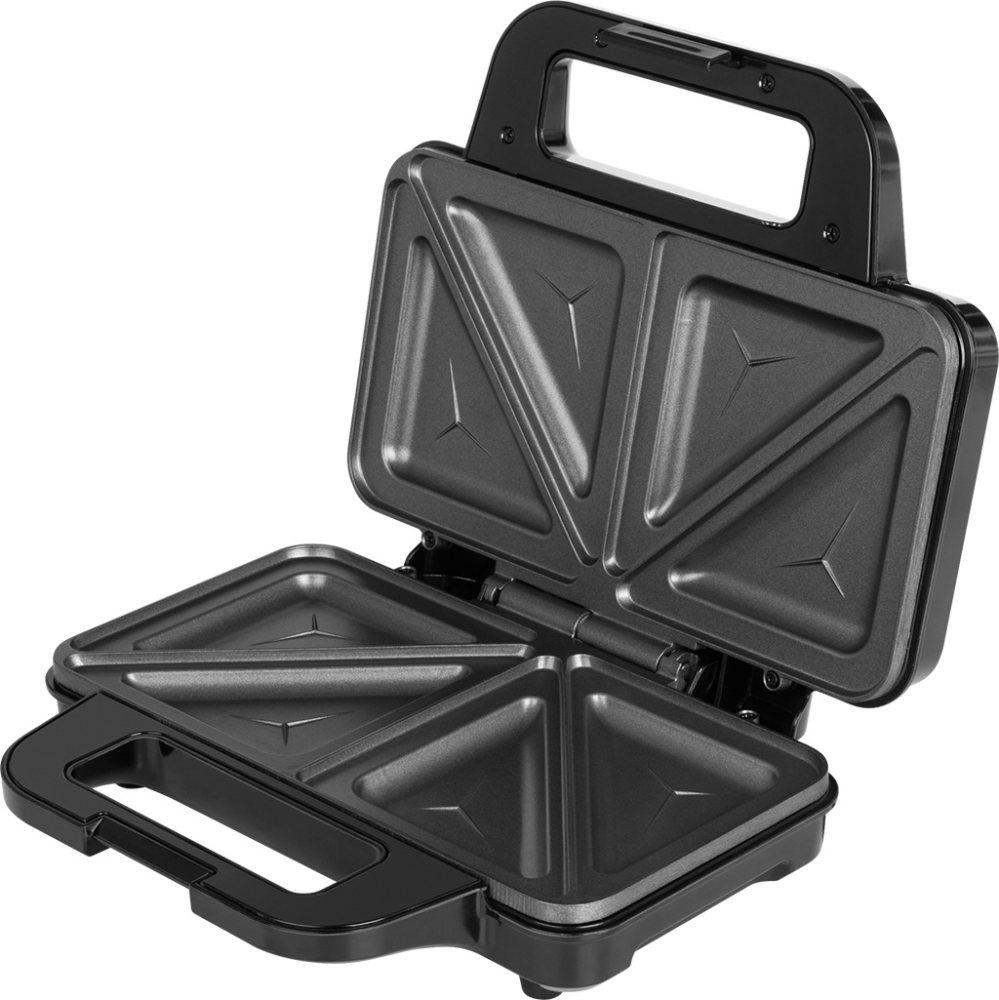 Sandwich maker ECG S 2120 Grande, 900 W, 4 sandvisuri triunghiulare, design din otel inoxidabil si plastic [3]
