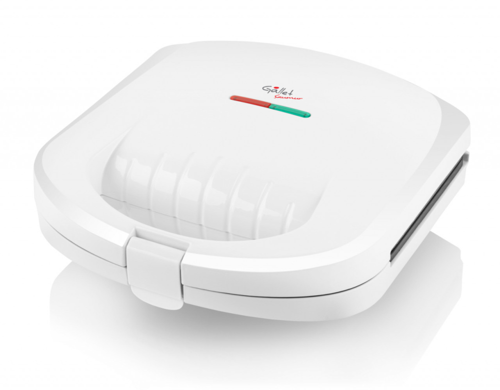 Sandwich maker GALLET SAUMUR CRO625, 800 W, 4 sandwich-uri triunghiulare, alb [4]