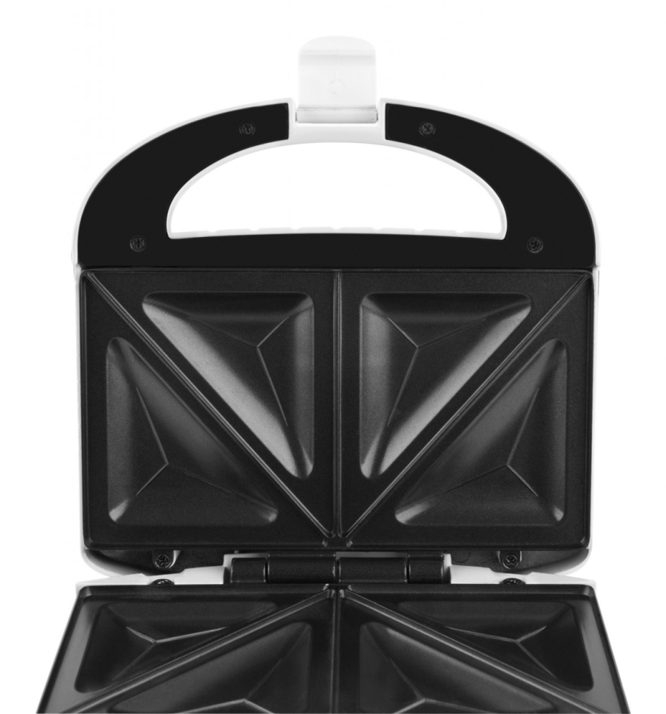 Sandwich maker GALLET SAUMUR CRO625, 800 W, 4 sandwich-uri triunghiulare, alb [7]