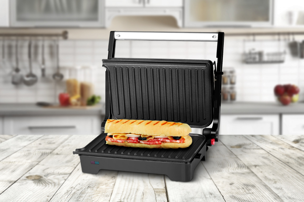 Sandwich-maker&grill, ECG S 2070 Panini, 1200 W, placi nonaderente [6]