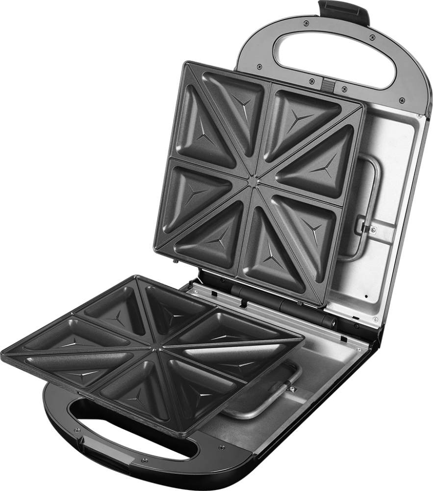 Sandwich maker grill ECG S 4310, 1200 W, 3 tipuri de placi interschimbabile 23 x 23 cm, unghi deschidere 105° [10]