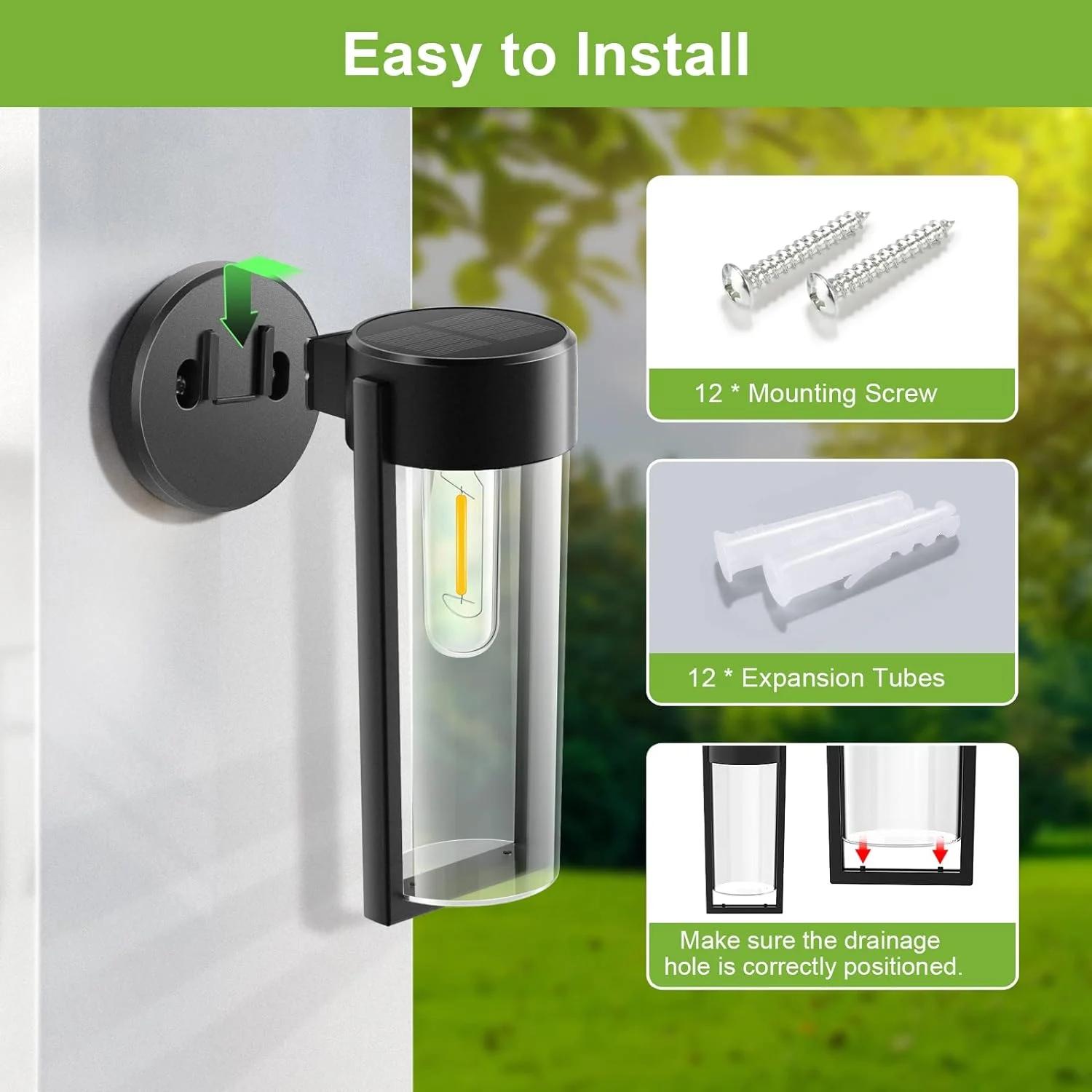 Set 2 lampi solare LED Rovo XHL-651, lumina alb cald [7]