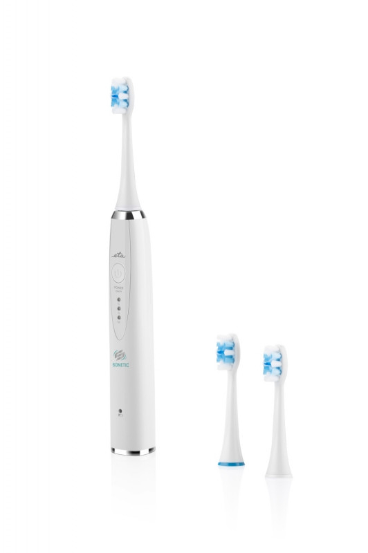 Set 2 x Periuta de dinti electrica sonica ETA Sonetic 3707 90010, dezinfectare UV, IPX7, MicroBUBBLES, alb si negru [11]